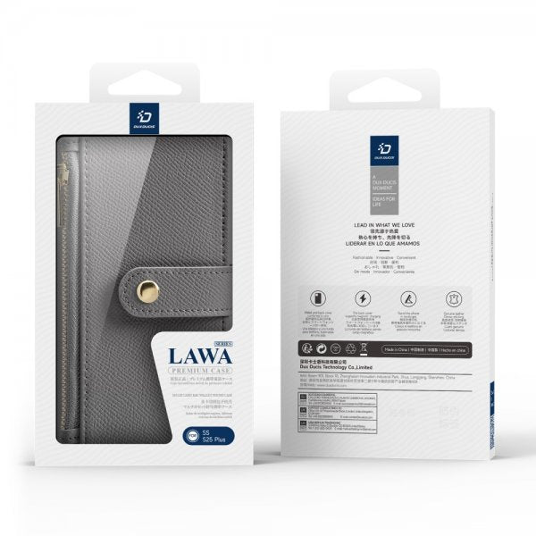 Dux Ducis Samsung Galaxy S25 Plus kotelo 2-in-1 Lawa Series MagSafe harmaa