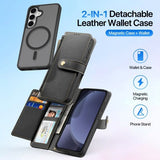 Dux Ducis Samsung Galaxy S25 Plus kotelo 2-in-1 Lawa Series MagSafe Musta