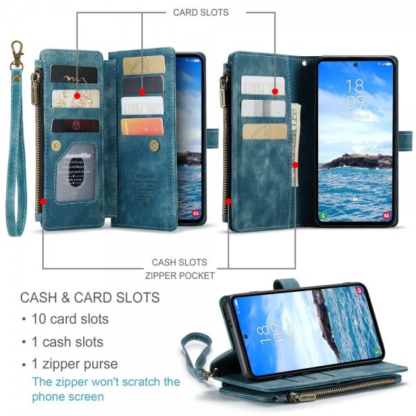 CaseMe Samsung Galaxy S24 Plus/S25 Plus C30 Series -suojakotelo, sininen