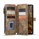 CaseMe Samsung Galaxy S24 Plus/S25 Plus C30 Series Kotelo, Ruskea