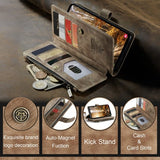 CaseMe Samsung Galaxy S24 Plus/S25 Plus C30 Series Kotelo, Ruskea