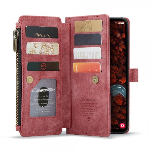 CaseMe Samsung Galaxy S24 Plus/S25 Plus C30 -sarjan kotelo, punainen