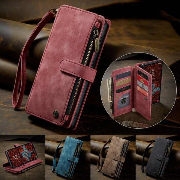 CaseMe Samsung Galaxy S24 Plus/S25 Plus C30 -sarjan kotelo, punainen