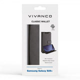 Vivanco Samsung Galaxy S25 Plus Classic Wallet -kotelo, musta