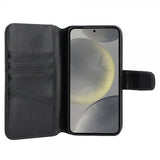 Nordic Covers Samsung Galaxy S24 Plus/Galaxy S25 Plus Essential Leather Raven Black -kotelo