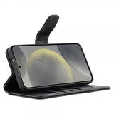 Nordic Covers Samsung Galaxy S24 Plus/Galaxy S25 Plus Essential Leather Raven Black -kotelo