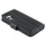 Nordic Covers Samsung Galaxy S24 Plus/Galaxy S25 Plus Essential Leather Raven Black -kotelo