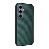 Samsung Galaxy S25 Plus -suojakuori, hiilikuitukuvioitu, vihreä