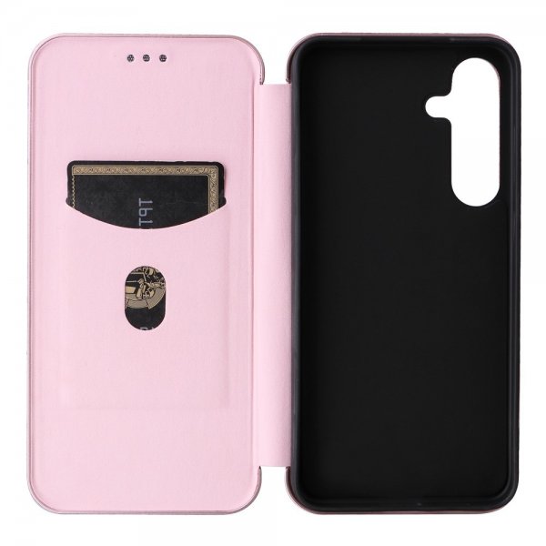 Samsung Galaxy S25 Plus -hiilikuitutekstuurisuojakuori, ruusukulta