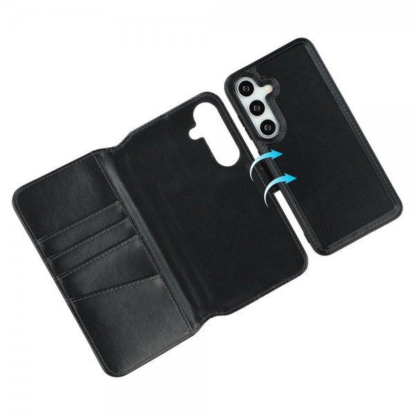 Nordic Covers Samsung Galaxy S24 Plus/Galaxy S25 Plus -suojakotelo MagLeather Raven Black