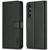 Lc.Imeeke Samsung Galaxy S25 Plus -suojakotelo korttipaikalla ja jalustatoiminnolla, musta