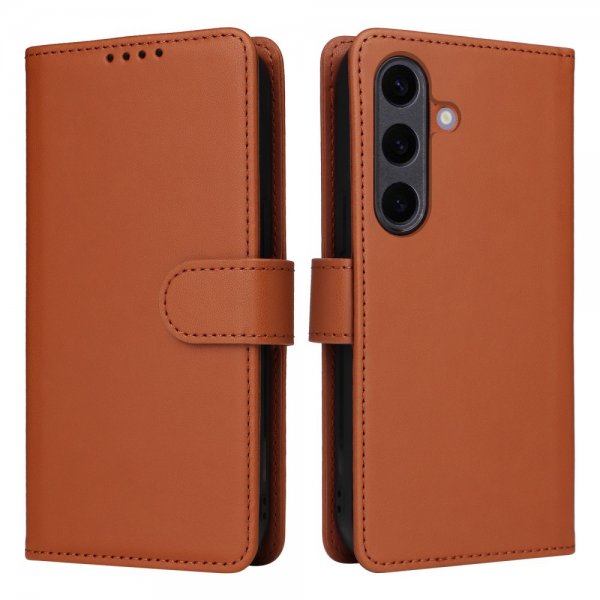 Betopnice Samsung Galaxy S25 Plus -suojakotelo irrotettavalla kuorella 005 ruskea
