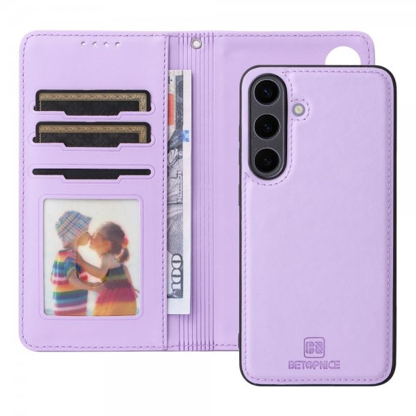 Betopnice Samsung Galaxy S25 Plus -suojakotelo irrotettavalla kuorella 005 Violetti