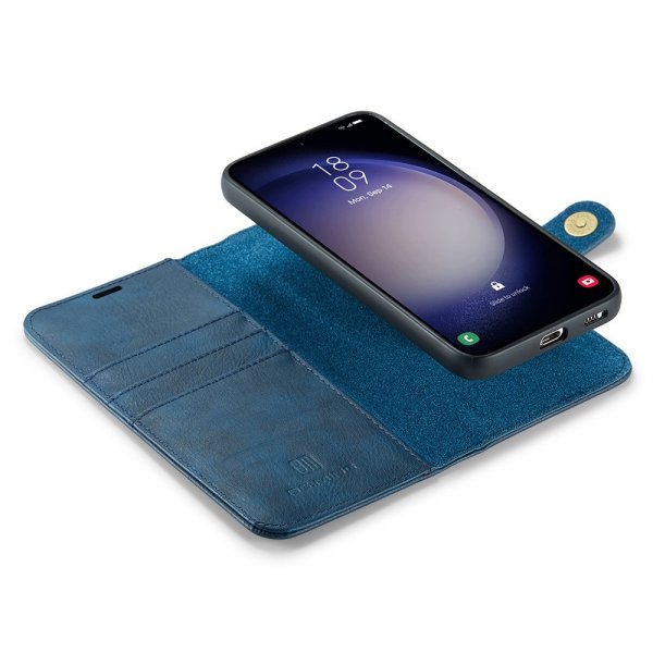 Dg.Ming Samsung Galaxy S25 Plus -kotelo irrotettavalla kuorella, sininen