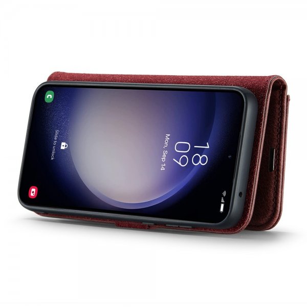 Dg.Ming Samsung Galaxy S25 Plus kotelo irrotettavalla kuorella, punainen