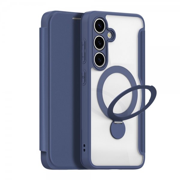 Dux Ducis Samsung Galaxy S25 Plus -kotelo Skin X Pro Series Kickstand MagSafe sininen