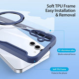 Dux Ducis Samsung Galaxy S25 Plus -kotelo Skin X Pro Series Kickstand MagSafe sininen