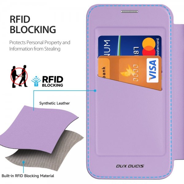 Dux Ducis Samsung Galaxy S25 Plus Kotelo Skin X Pro Series Kickstand MagSafe Violetti