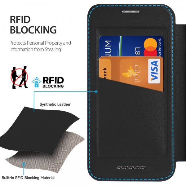 Dux Ducis Samsung Galaxy S25 Plus suojakuori Skin X Pro -sarjan jalustalla ja MagSafella, musta