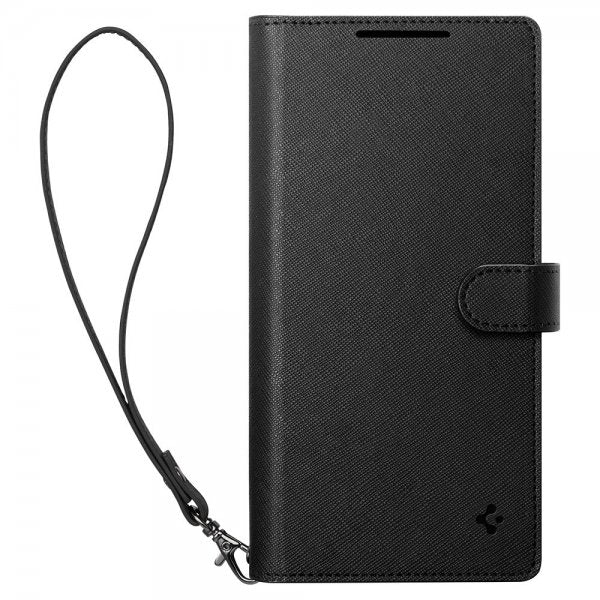 Spigen Samsung Galaxy S25 Plus -suojakotelo Wallet S, musta