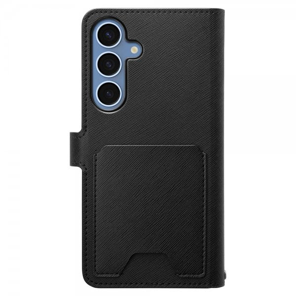 Spigen Samsung Galaxy S25 Plus -suojakotelo Wallet S, musta