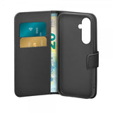 Puro Samsung Galaxy S25 Plus suojakotelo lompakko jalusta, musta