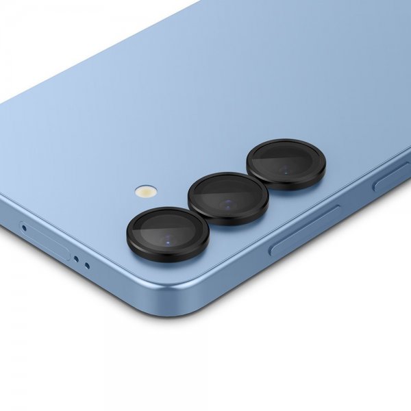 Spigen Samsung Galaxy S25 Plus kameranssuoja GLAS.tR EZ Fit Optik Pro 2-pack Musta