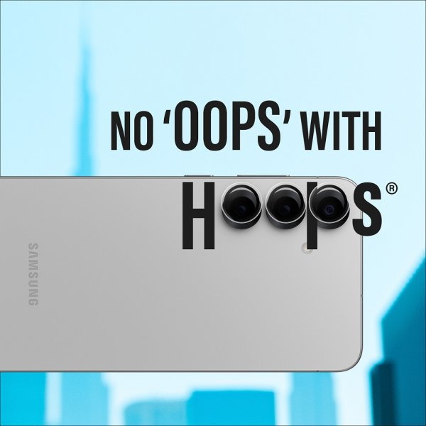 PanzerGlass Samsung Galaxy S25 Plus -kameran suojalasi Hoops, läpinäkyvä
