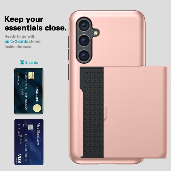 Samsung Galaxy S25 Plus Kuoret Card Slide Sininen