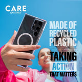 CARE by PanzerGlass Samsung Galaxy S25 Plus -suojakuori jalustalla ja MagSafella, musta