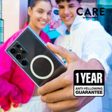 CARE by PanzerGlass Samsung Galaxy S25 Plus -suojakuori jalustalla ja MagSafella, musta