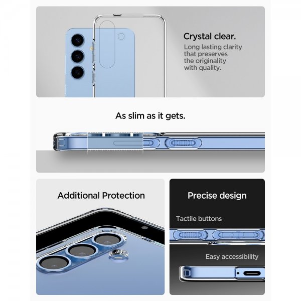 Spigen Samsung Galaxy S25 Plus Kuori Liquid Crystal Crystal Clear