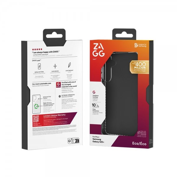 ZAGG Samsung Galaxy S25 Plus Kuori Luxe Läpinäkyvä