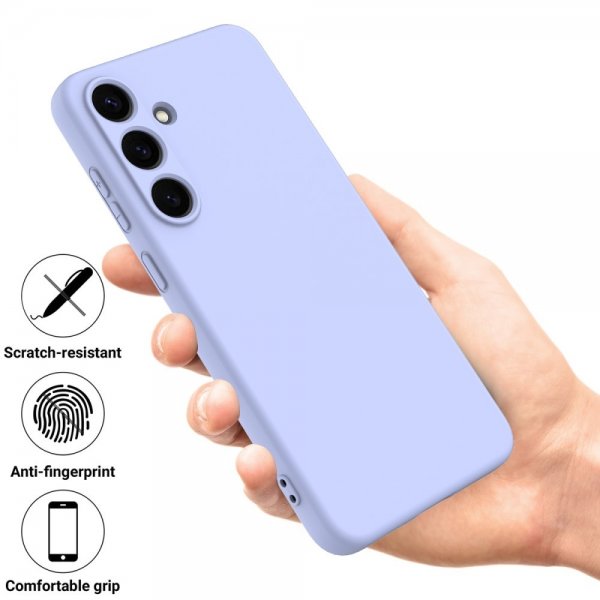 Samsung Galaxy S25 Plus Kuoret silikoninauhalla violetti