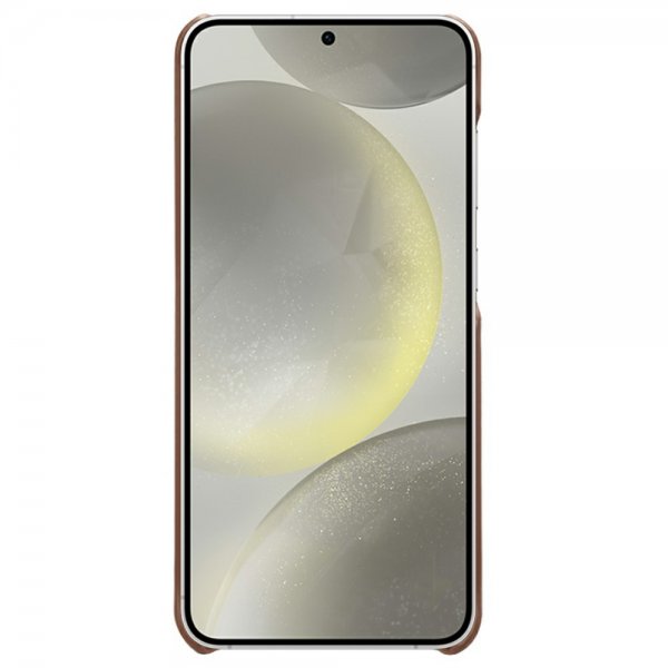 Samsung Galaxy S25 Plus -suojakuori kahdella korttipaikalla, tummanruskea