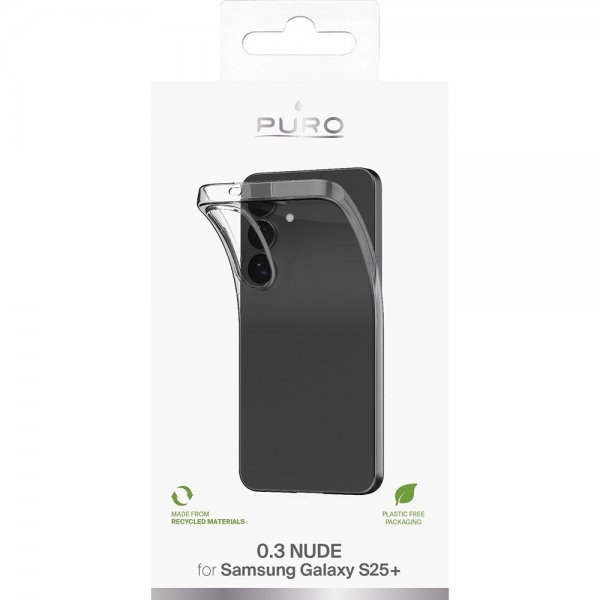 Puro Samsung Galaxy S25 Plus -suojakuori, läpinäkyvä (Nude)