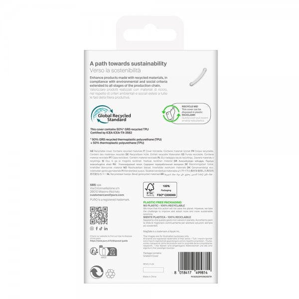 Puro Samsung Galaxy S25 Plus -suojakuori, läpinäkyvä (Nude)