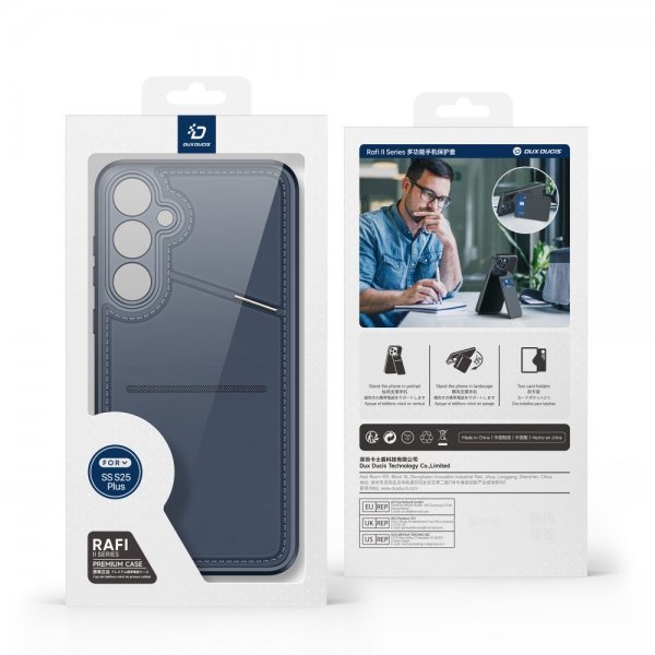 Dux Ducis Samsung Galaxy S25 Plus Kuori Rafi II -sarja MagSafe Sininen