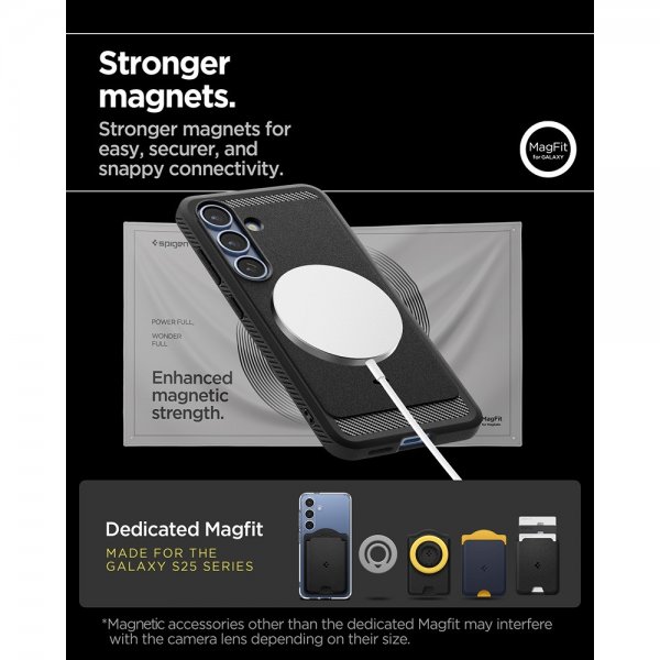 Spigen Samsung Galaxy S25 Plus Kuori Rugged Armor MagFit Mattamusta