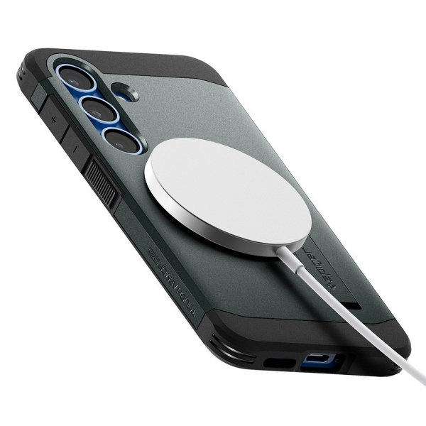 Spigen Samsung Galaxy S25 Plus Tough Armor MagFit Abyss Green -kuori
