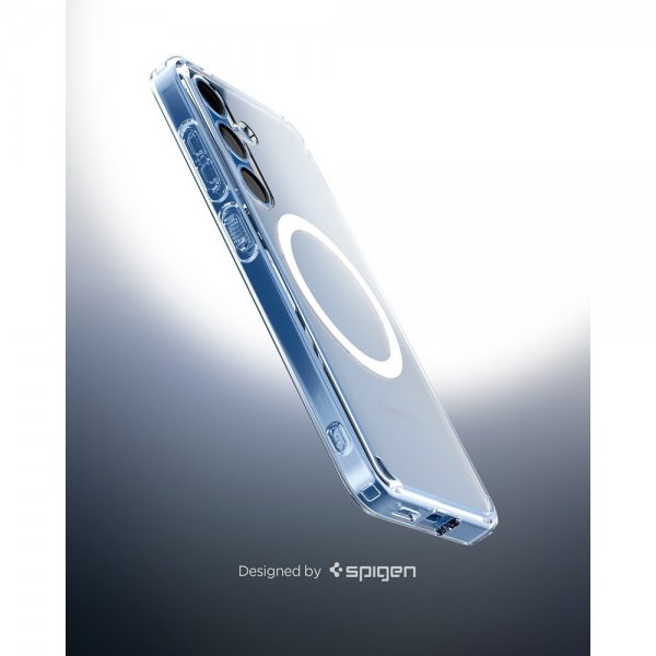 Spigen Samsung Galaxy S25 Plus Ultra Hybrid MagFit kirkas valkoinen kuori