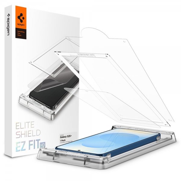 Spigen Samsung Galaxy S25 Plus EliteShield EZ Fit -näytönsuoja