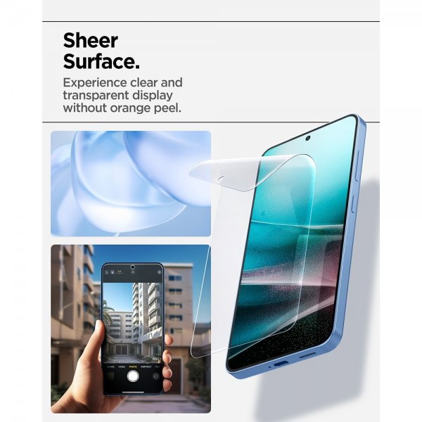 Spigen Samsung Galaxy S25 Plus EliteShield EZ Fit -näytönsuoja