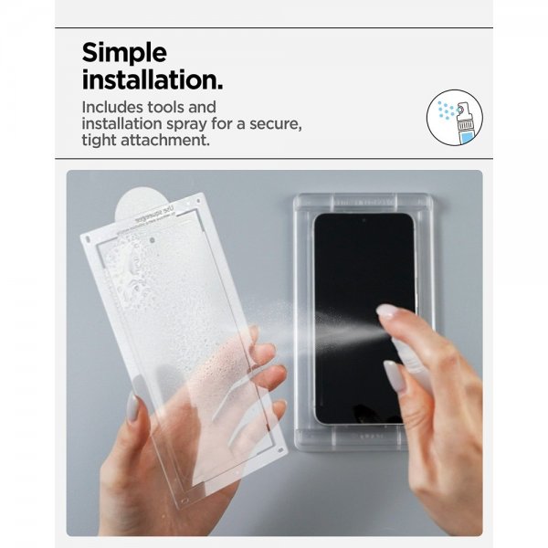 Spigen Samsung Galaxy S25 Plus EliteShield EZ Fit -näytönsuoja