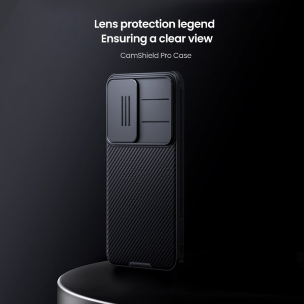 Nillkin Samsung Galaxy S25 CamShield Pro -suojakuori, musta