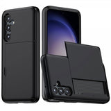 Samsung Galaxy S25 Kuori Card Slide Musta