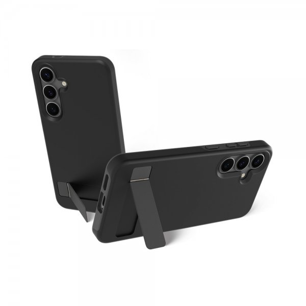 dbramante1928 Samsung Galaxy S25 Suojakuori Iceland Pro Qi2 Jalustalla Musta