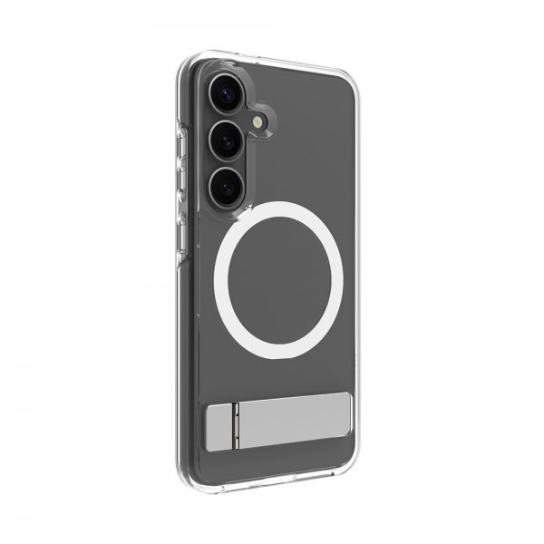 dbramante1928 Samsung Galaxy S25 Kuori Iceland Pro Qi2 Kickstand Läpinäkyvä