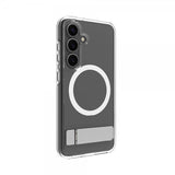 dbramante1928 Samsung Galaxy S25 Kuori Iceland Pro Qi2 Kickstand Läpinäkyvä