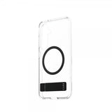 CARE by PanzerGlass Samsung Galaxy S25 -kuori jalustalla MagSafe musta
